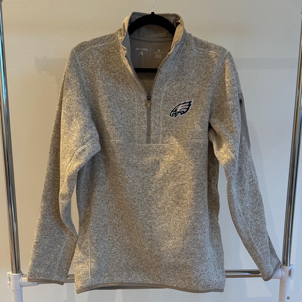 Sand color Men's Sweater with eagles logo